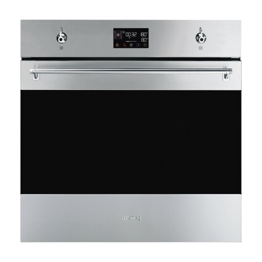 Smeg Classic 68L Elektrisk Integrert Stekeovn med Pyrolyse og Varmluft SOP6302S2PX Smeg Classic 68L Elektrisk Integrert Stekeovn med Pyrolyse og Varmluft SOP6302S2PX