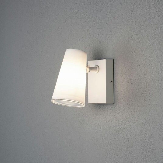 Konstsmide Fano vegglampe utendørs IP54 - Hvit