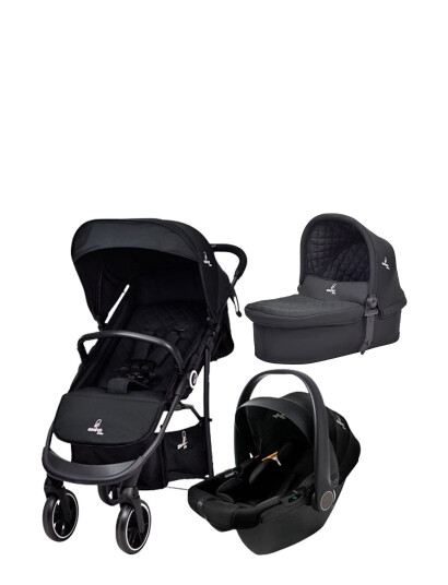 Asalvo Asalvo Travel System Oslo 2 Black Black ONE SIZE Asalvo Asalvo Travel System Oslo 2 Black Black ONE SIZE