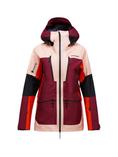 Peak Performance  W Vertical Gore tex Pro Jacket Peach Fuzz/vertical Zenith/ M