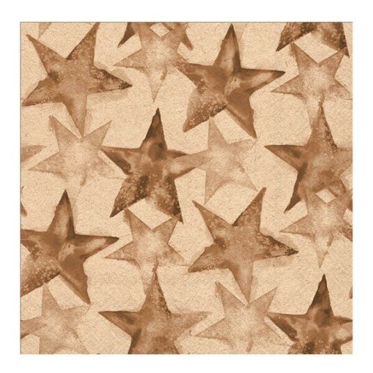 Ambiente Serviett 33x33 cm 20 stk Watercolour Stars brun Ambiente Serviett 33x33 cm 20 stk Watercolour Stars brun