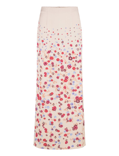 Malina Tessa Satin Slip Maxi Skirt - Cream - S Malina Tessa Satin Slip Maxi Skirt - Cream - S