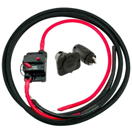 Minnkota Kabelsats 6,5m 2x25mm2 säkring 60A kontakt 70A