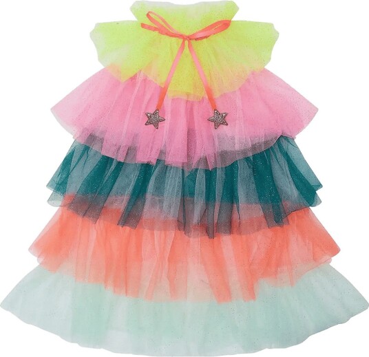 Mimi & Lula Cape Ruffle Rainbow Party MULTI One Size