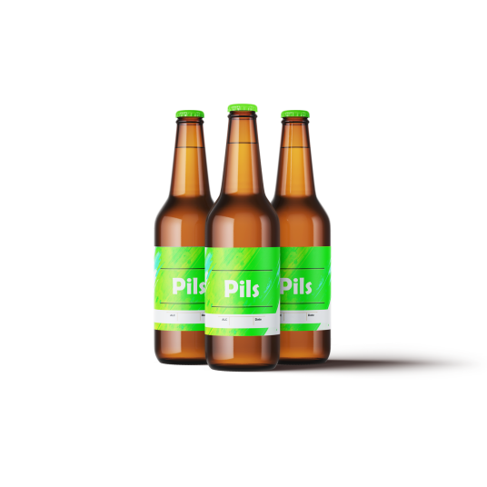 Pils Universell Etikett 60 stk Passer til boks og flaske, 110 x 80 mm