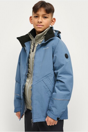 Áhkká Skjell jakke Shell Jacket Jr Blå