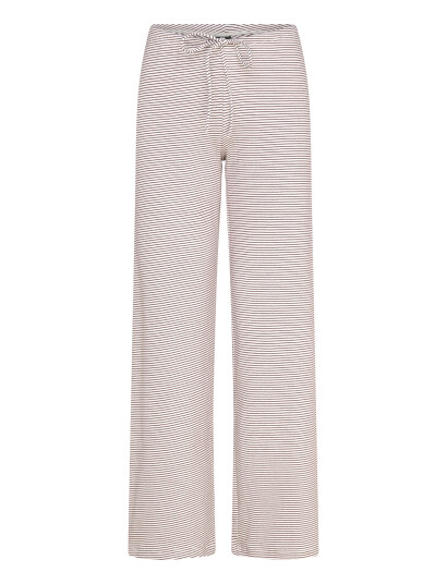 Gina Tricot Stripe Loungewear Trousers Cream L Gina Tricot Stripe Loungewear Trousers Cream L