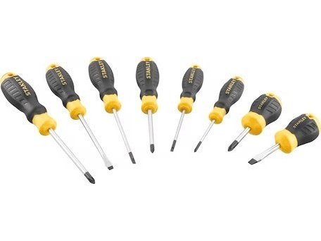 Stanley St. Screwdrivers 8Pcs. C/Grip (4Pl+4Ph)