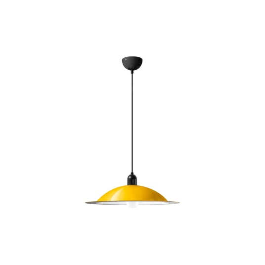 Stilnovo Lampiatta Taklampe Stor Hvit/ Gul
