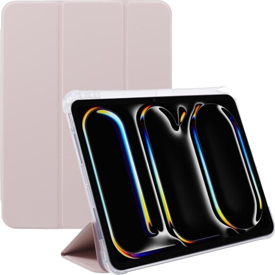 Trolsk Deksel med Stativfunksjon Tynn iPad Pro 13 (2024-2025) Rosa Trolsk Deksel med Stativfunksjon Tynn iPad Pro 13 (2024-2025) Rosa
