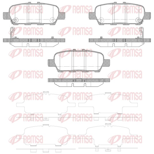 Bremseklosser REMSA 0876.02