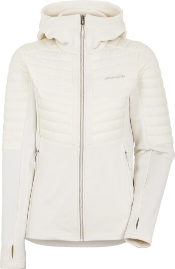 Didriksons Women"s Annema Full Zip 6 Shell White 48