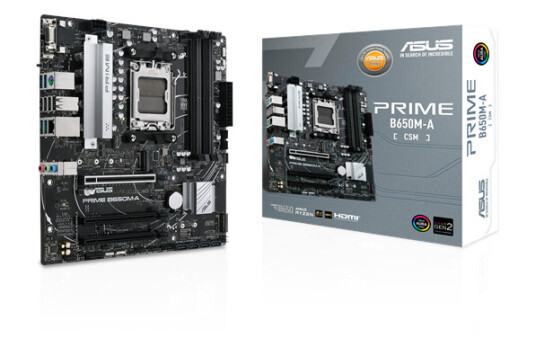ASUS PRIME B650M-A-CSM Hovedkort - AMD B650 - AMD AM5 socket - DDR5 RAM - Micro-ATX