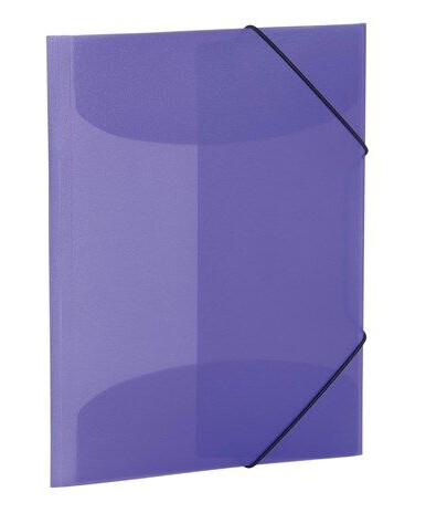 HERMA Elasticated folder A4 PP translucent violet HERMA Elasticated folder A4 PP translucent violet