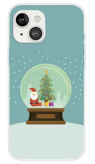INCOVER iPhone 15 Plus Fleksibelt Plast Jul Deksel - Merry Christmas - Juleball