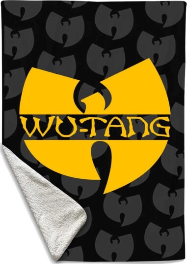 Rocksax WuTang Clan Logo Sherpa Fleece Throw 50 in x 60 in 78899293 Rocksax WuTang Clan Logo Sherpa Fleece Throw 50 in x 60 in 78899293