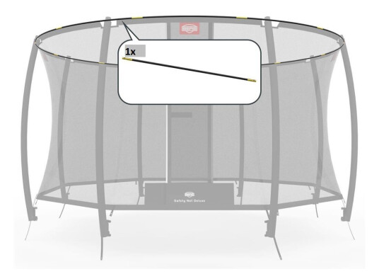 Teltstenger Deluxe 330 1pk stykkevis For rundt sikkerhetsnett 330cm dia