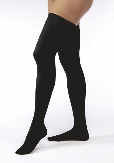JOBST Opaque lårstrømpe, Klasse 1, large, sort, 1 par JOBST Opaque lårstrømpe, Klasse 1, large, sort, 1 par