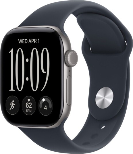 Apple Watch Series 12 42mm GPS (stellargrå aluminium/marineblå Sport Band) M/L Apple Watch Series 12 42mm GPS (stellargrå aluminium/marineblå Sport Band) M/L