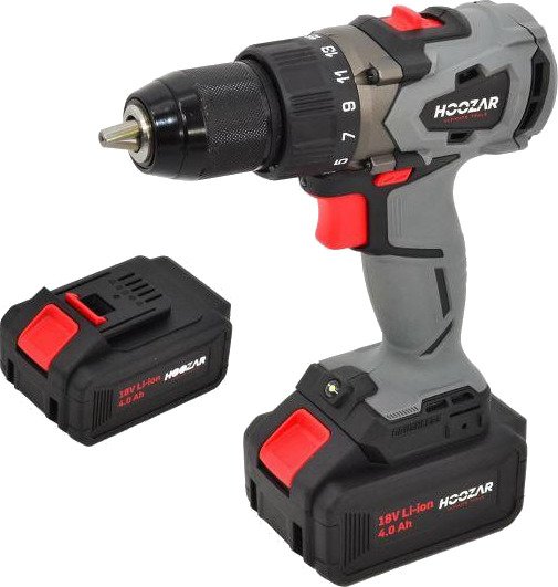 Hoozar Batteridrevet Drill CD60BL-M2 18v 60nm 2x4.0ah Batterier