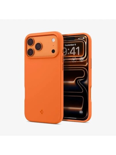 Spigen Mobildeksel Silicone Fit MagSafe Cosmic Orange til iPhone 17 Pro Max Spigen Mobildeksel Silicone Fit MagSafe Cosmic Orange til iPhone 17 Pro Max