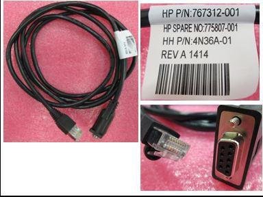 Hewlett Packard Enterprise HPE SPS-CABLE ASSY CONSOLE D-SUB9-RJ45 Factory Sealed