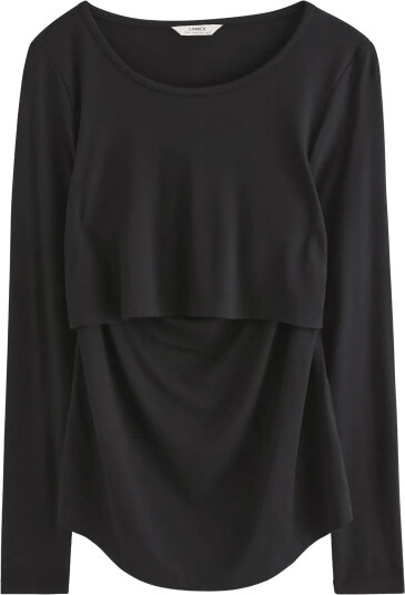 Lindex Mom Nursing Top Black XXL