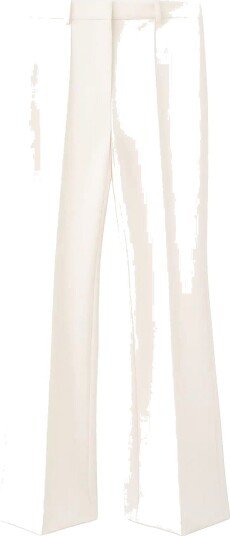 Mango Flared Trousers With Seams NATURAL WHITE 34
