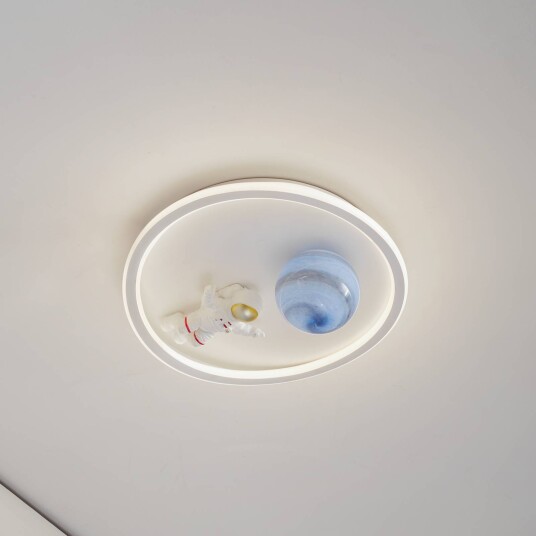 Lindby LED-taklampe Kosmo 40 cm hvit metall jord