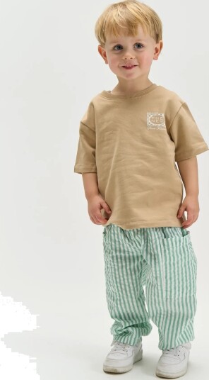 The New Tnsttitan Os S_S Sweat Tee Beige 80 The New Tnsttitan Os S_S Sweat Tee Beige 80