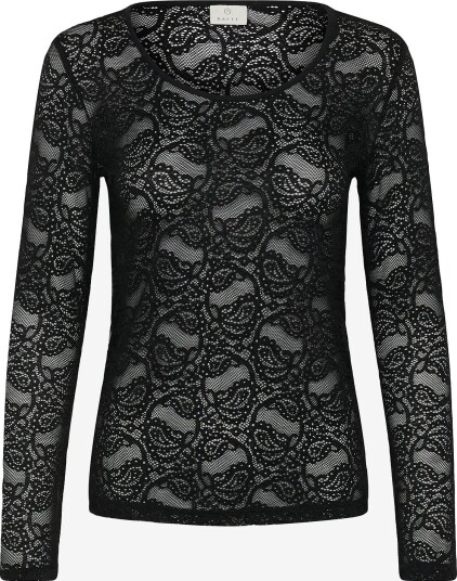 Kaffe Kalucia T Shirt BLACK DEEP XS