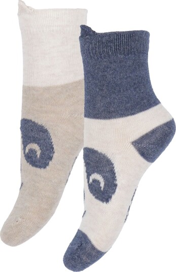 Minymo Socks W. 3D Effect (2-Pack) - Multi/patterned - 35\38
