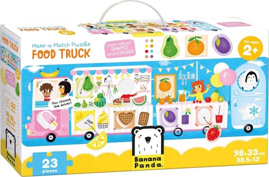 Banana Panda Make a match Puslespill 23 Brikker 2+ År Food Truck