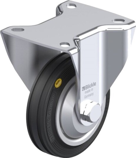 Blickle 308171 Bk-Rd 100R-1-Fa Faste Hjul, Hjuldiameter 100 Mm, Bæreevne (Maks.) 100 Kg, 1 Stk
