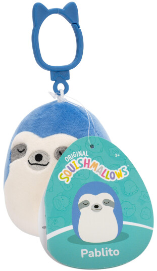 Squishmallows 9 cm P22 Clip On  Pablito Blue Sloth