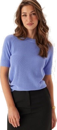 SELECTED FEMME Slfelinna New Ss Knit Top Noos Cornflower Blue XS SELECTED FEMME Slfelinna New Ss Knit Top Noos Cornflower Blue XS
