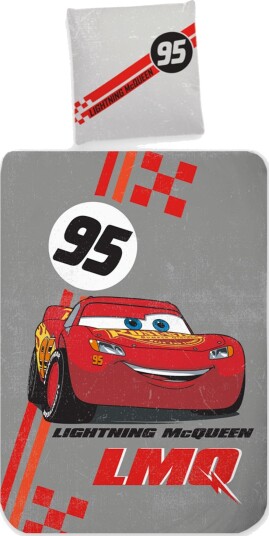 Cars sengetøy Lynet McQueen vendbart sengesett 100% bomull sengelinned Cars sengetøy Lynet McQueen vendbart sengesett 100% bomull sengelinned