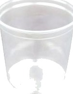 Bæger Deli Pot Rund 400 Ml Ø101xh76 Mm Rpet Klar,396 Stk/Krt