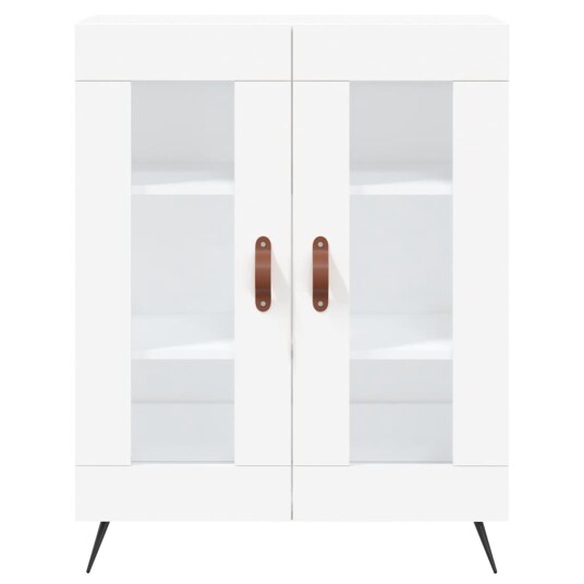 vidaXL Skjenk hvit 69,5x34x90 cm konstruert tre