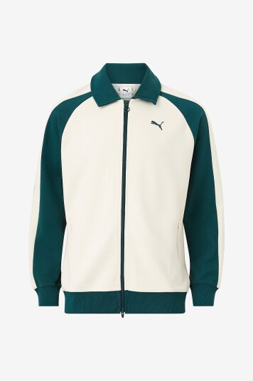 Puma Tracksuit jakke T7 Relaxed Wing Collar Jacquard Track Jacket DK Puma Tracksuit jakke T7 Relaxed Wing Collar Jacquard Track Jacket DK