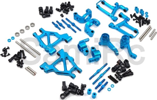 Yeah Racing TAMC S01BU Aluminum Long Span Suspension Arms And Kn
