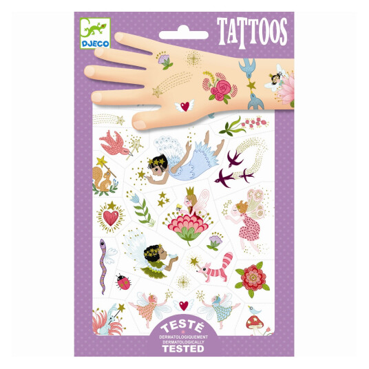 Djeco Tatoveringer Metallic Feer