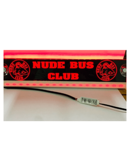 LED skilt 30x6 cm RGB i ulike modeller Modell: LED Sign 30x6 cm RGB Nude Bus