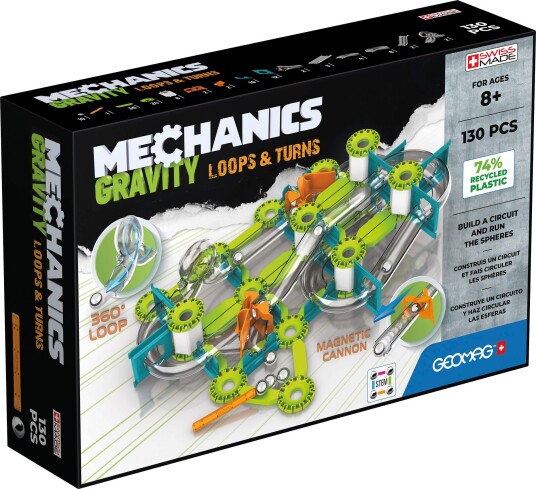 Geomag Mechanics Gravity Loops & Turns Byggesett 130 Deler Geomag Mechanics Gravity Loops & Turns Byggesett 130 Deler