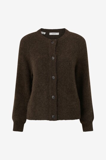 Selected FEMME Kofte slfLulu LS Knit Short Cardigan Brun Selected FEMME Kofte slfLulu LS Knit Short Cardigan Brun