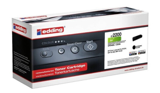 Edding Tonere Erstatter Hp 203A Cf540a Kompatibel Sort 1400 Sider Edd-2200 18-2200
