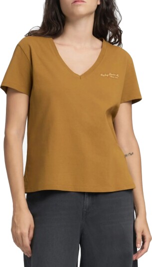 Replay Over Jersey T Shirt Brown XS
