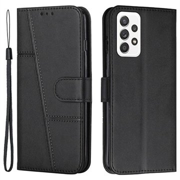 Samsung Galaxy A32 (4G) Quilted Series Lommebok-deksel med Stativ Svart