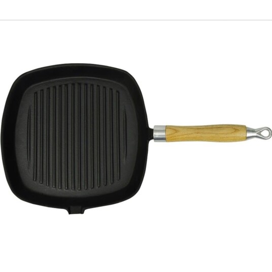 vidaXL Grillstekepanne i støpejern 20x20 cm