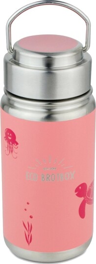 Eco Brotbox Rustfritt Stål Vannflaske Rosa 0,5L
